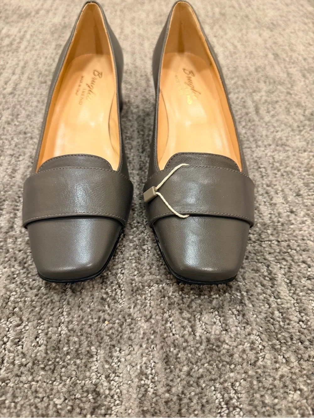 Bruglia Trend Smooth Italian Leather Loafer Flats Size EU 37 or US 7